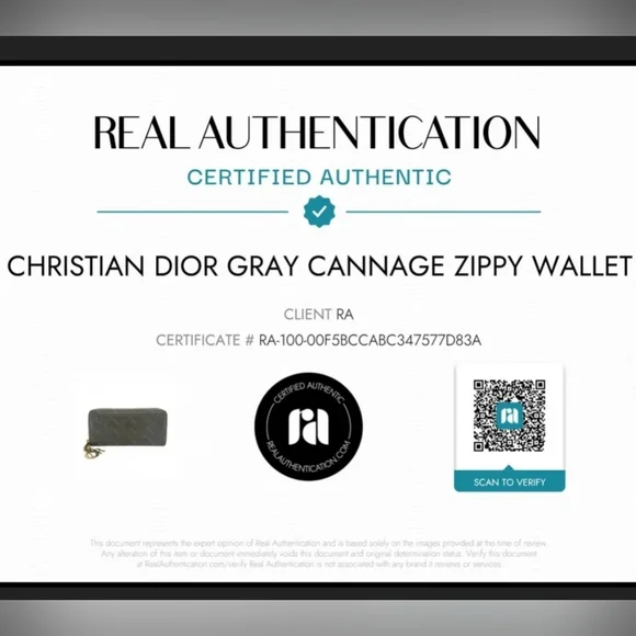 Lady Dior Cannage Quilted Zip Around Wallet, Patent Leather, COA - Picture 5 of 7